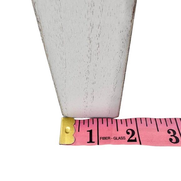 Wooden Box Sign 6 x 6 x 1.5 Black White Love You Most Hanger on Back Valentines - Picture 6 of 6